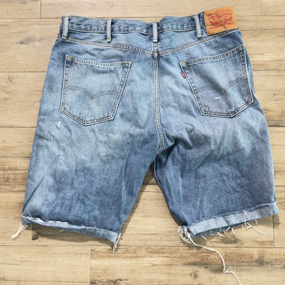 Levi's Blue Denim Jean Shorts - Picture 2 of 3